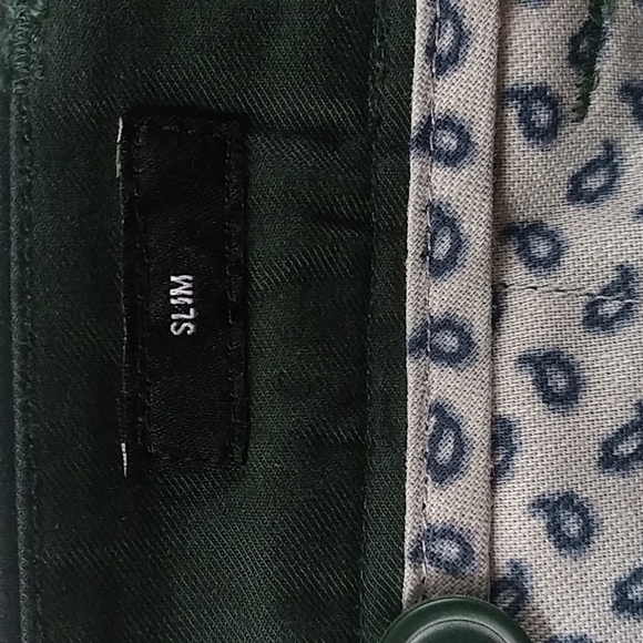 Bonobos chino pants, green, size 32/32 slim - Picture 4 of 5